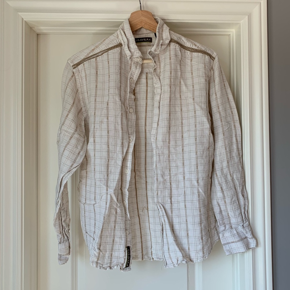 Cubavera Long Sleeve Button Down Shirt
